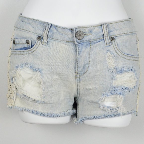 Rue21 Pants - Rue21 Frayed Denim Shorts